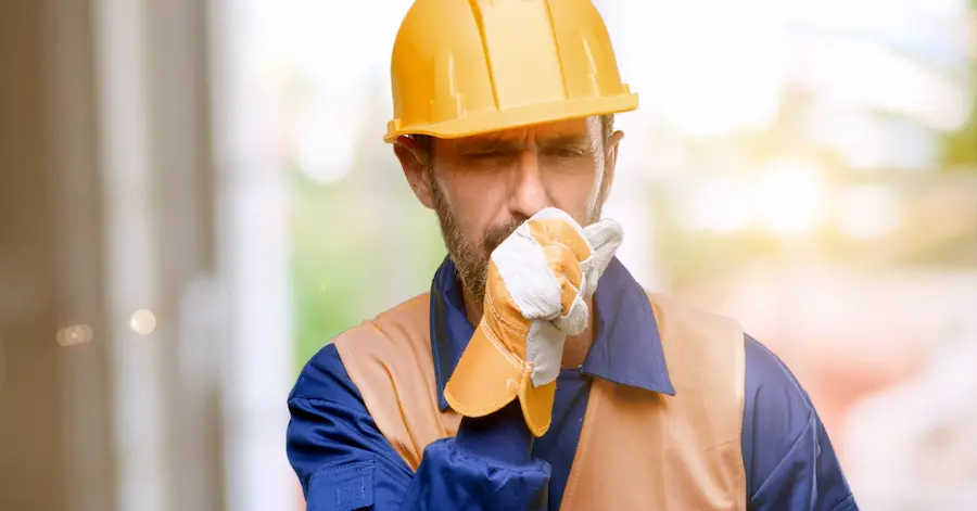 sick construction worker